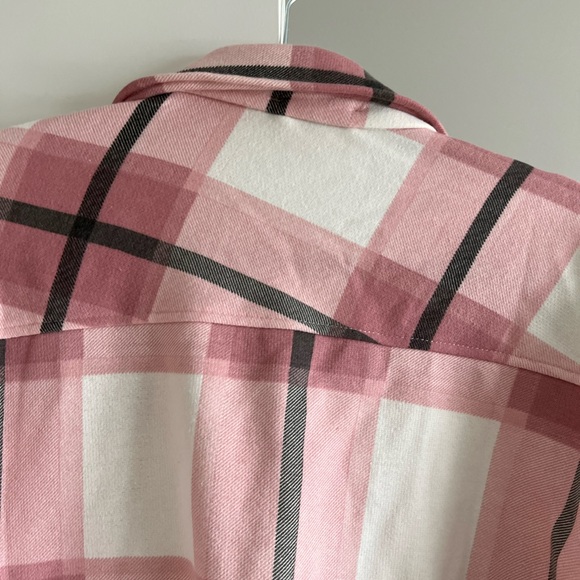 Boohoo Pink Plaid Shacket - 16/18 - Picture 9 of 9